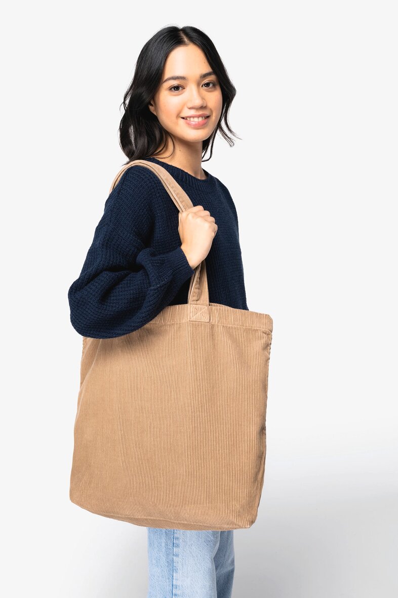 Native Spirit NS133 Umweltfreundliche ausgewaschene Tasche aus Kord