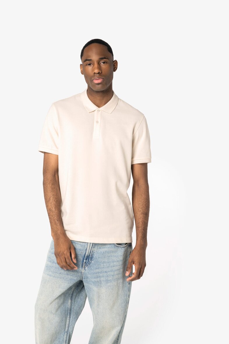 Native Spirit NS207 Umweltfreundliches Polohemd aus Pikeetrikot für Herren