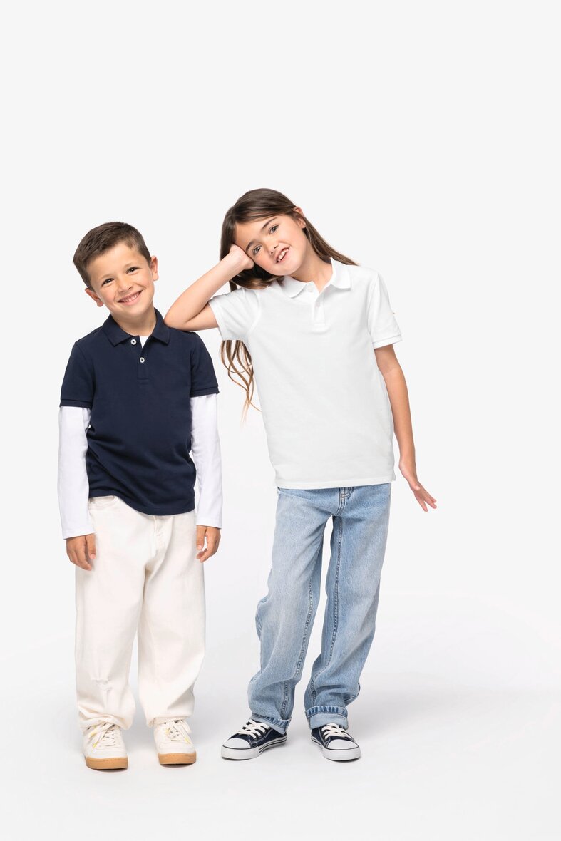 Native Spirit NS209 Umweltfreundliches Polohemd aus Pikeetrikot für Kinder