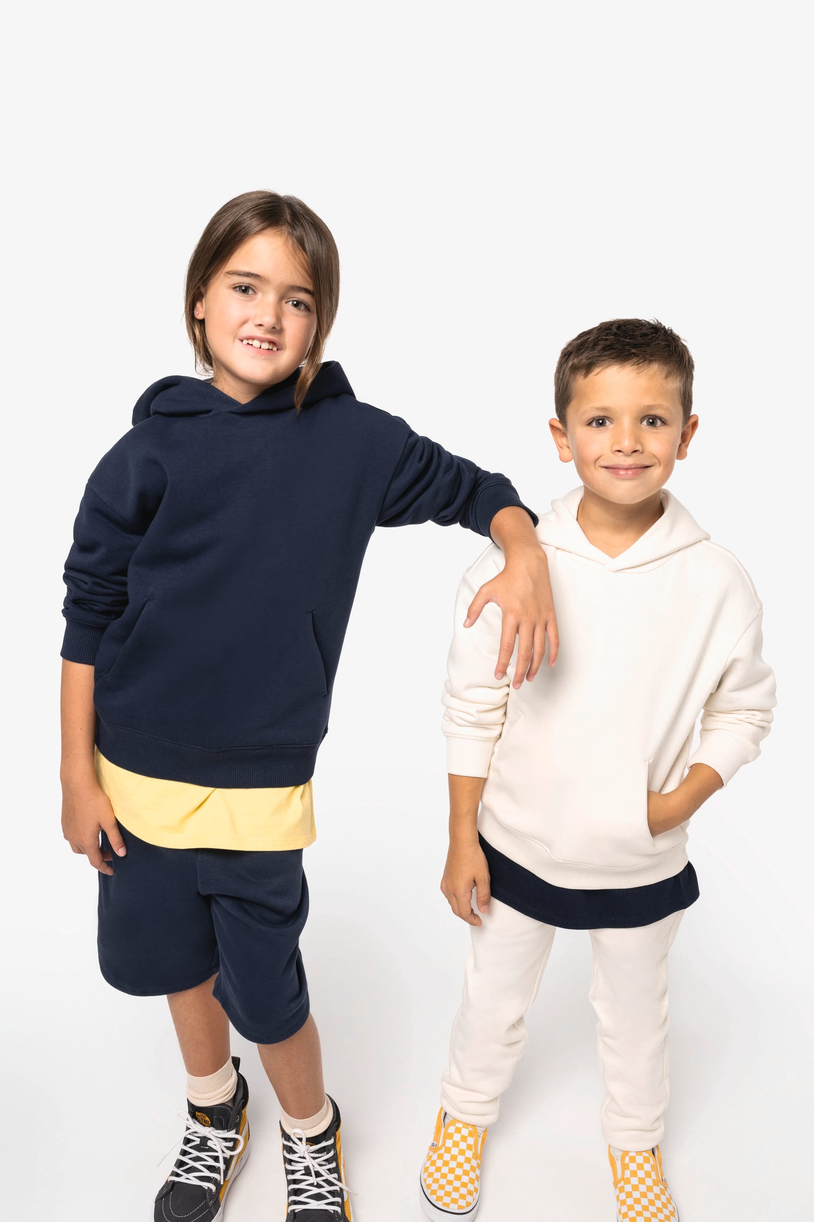 Native Spirit NS438 Umweltfreundliches Oversize Kapuzensweatshirt für Kinder