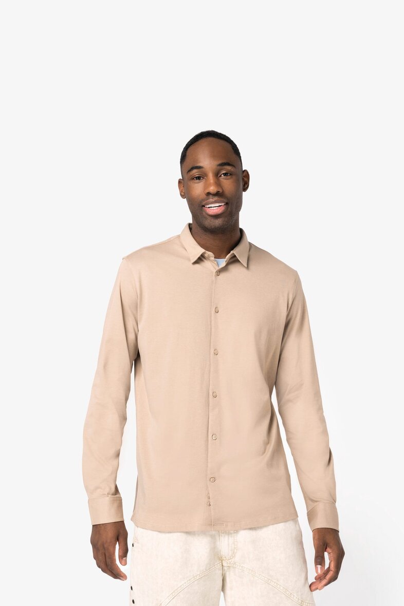 Native Spirit NS510 Umweltfreundliches Herrenhemd aus Jersey
