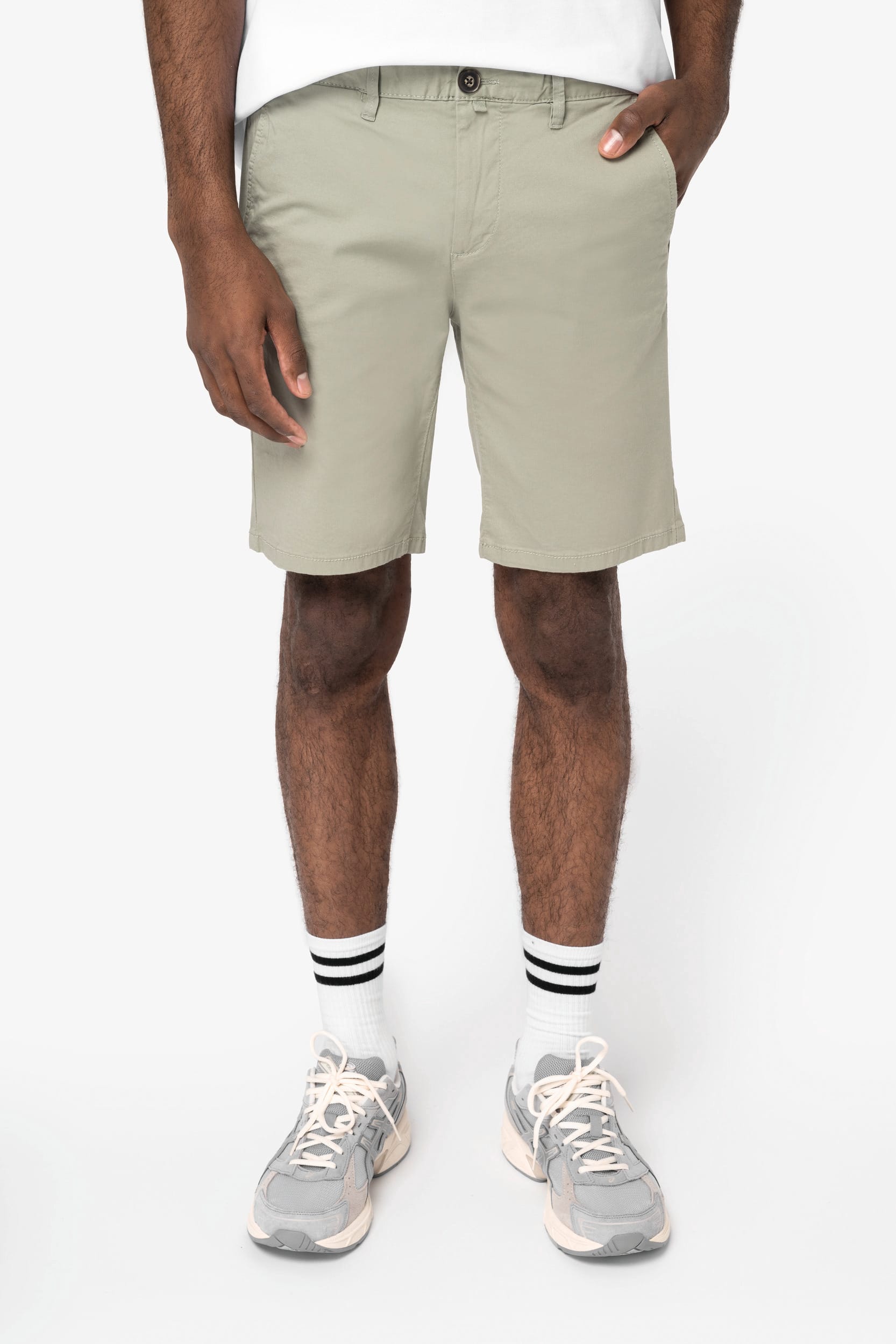Native Spirit NS738 Umweltfreundliche Chino-Bermuda-Shorts für Herren