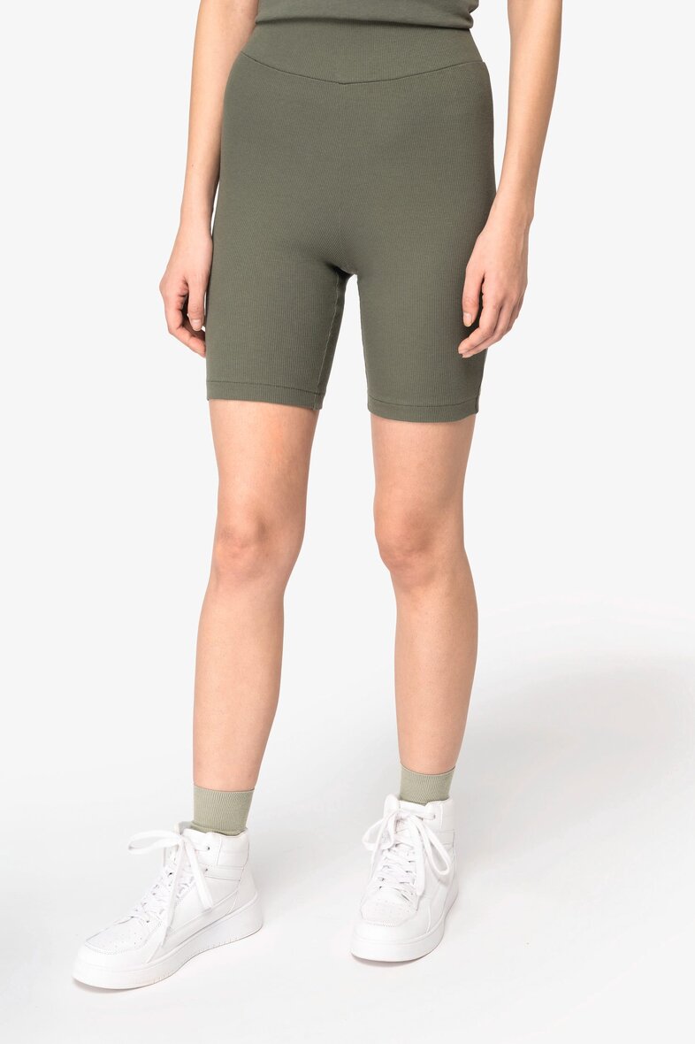 Native Spirit NS744 Umweltfreundliche Ripp-Shorts für Damen