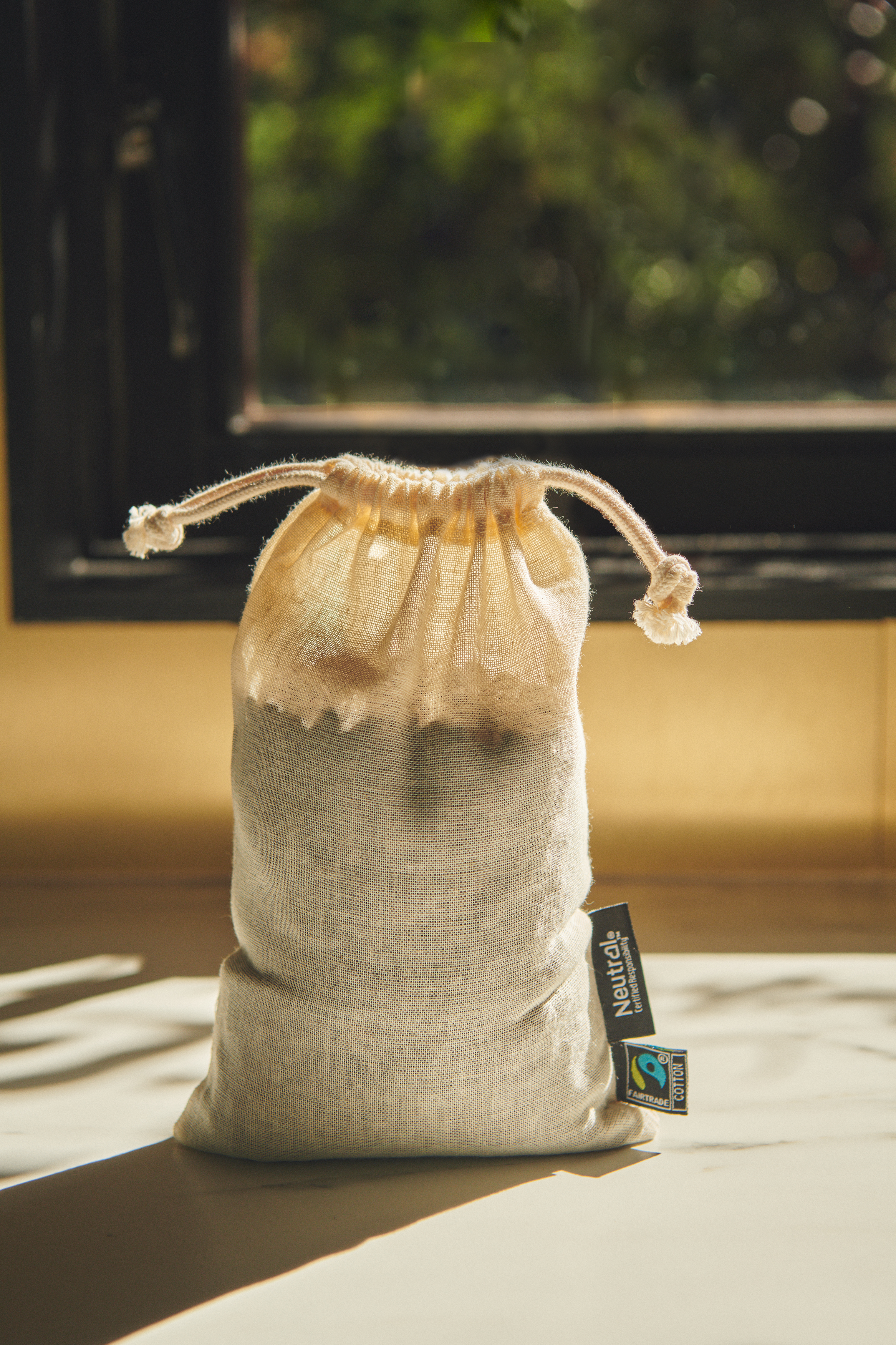 Neutral O95025 Cotton Bag with Drawstrings