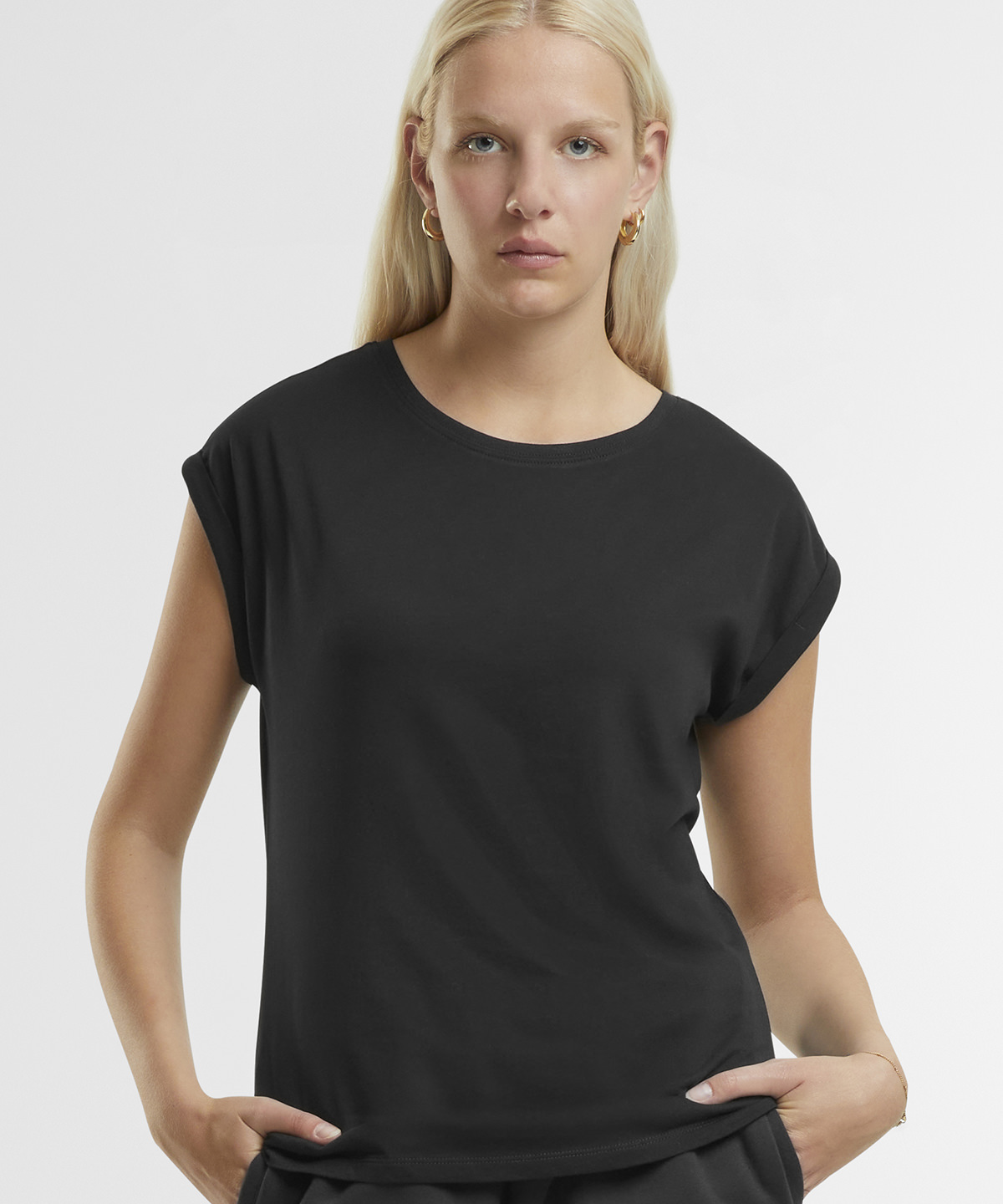 New Morning Studios NM007 Ladies Extended Shoulder Tee  lassen
