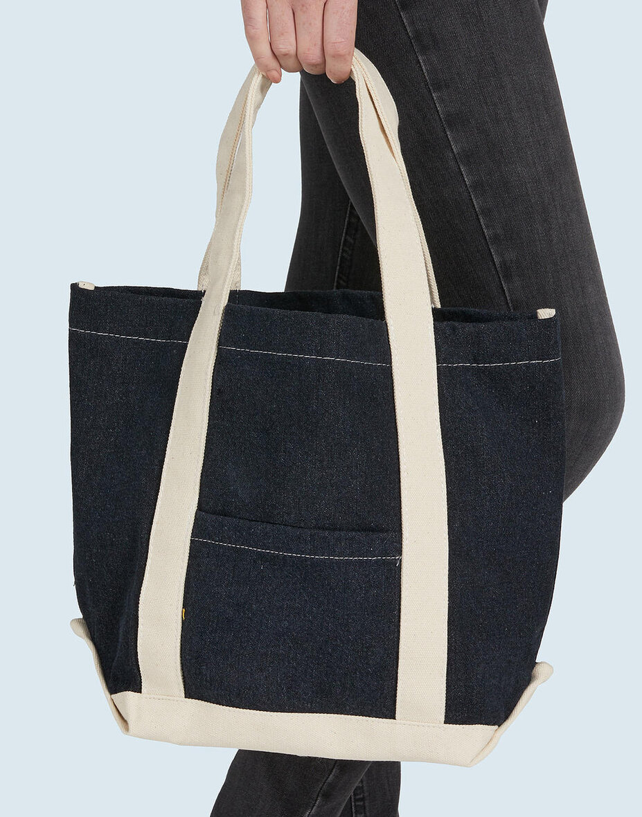 SG Accessories - BAGS CA-3828-DS Canvas Denim Shopper