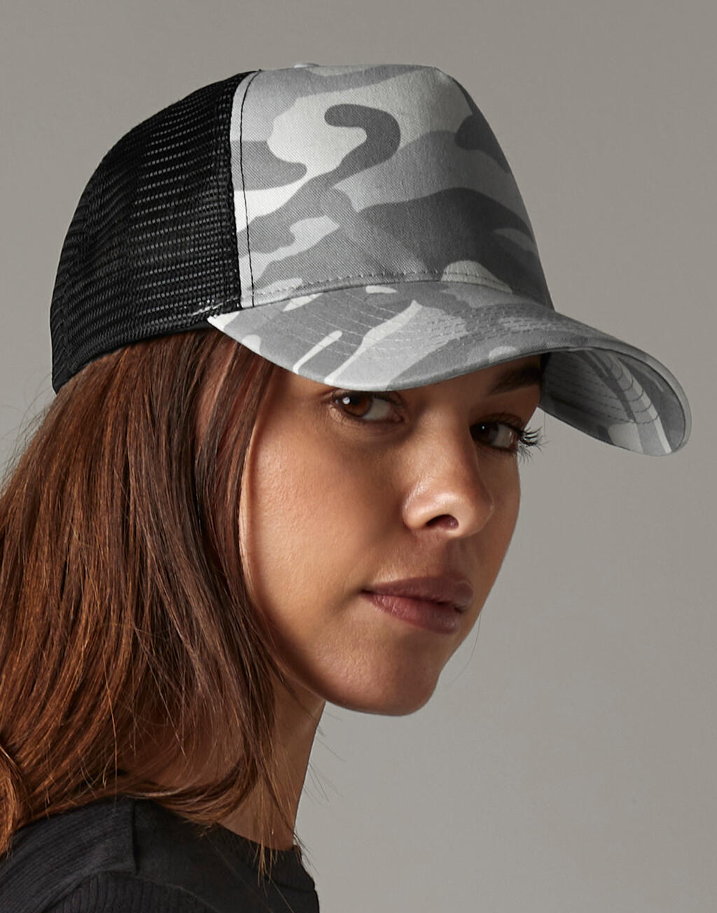 Beechfield B694 Camo Snapback Trucker