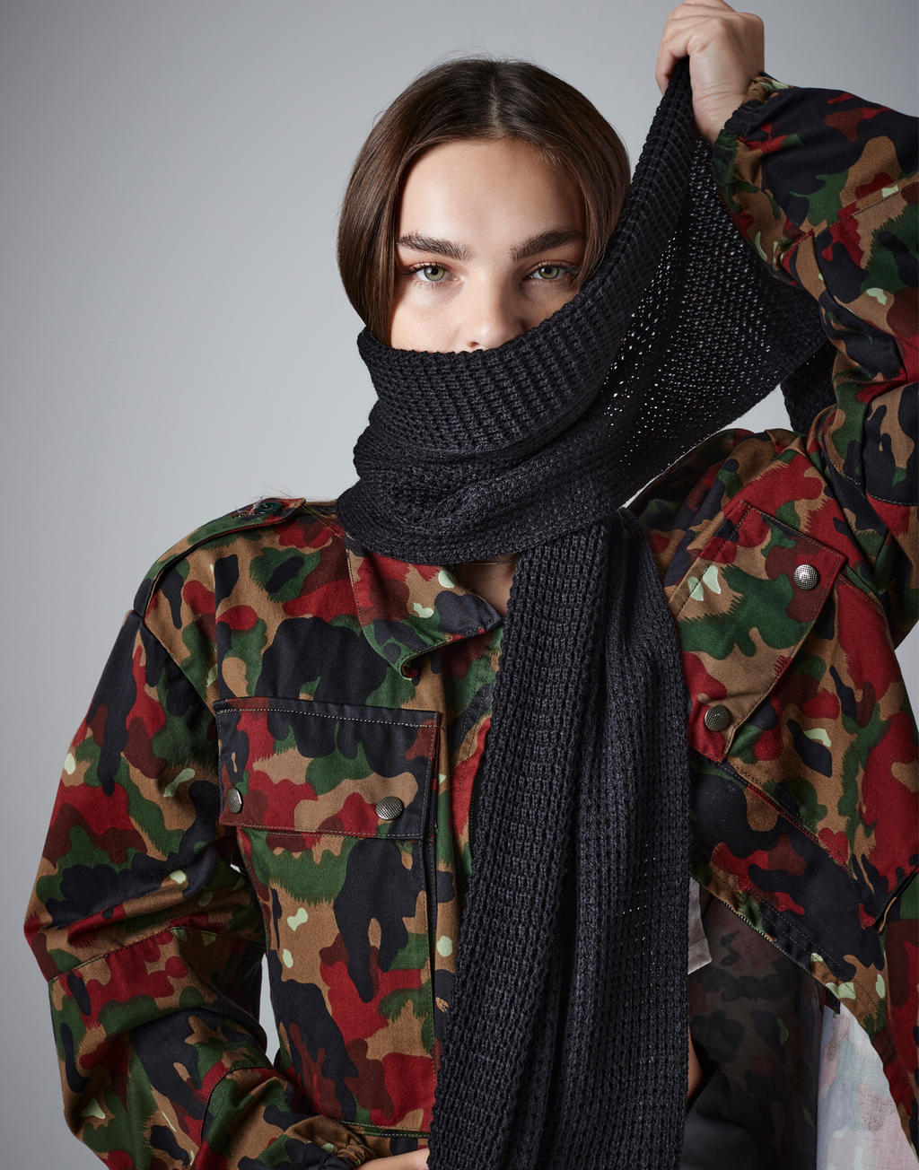 Beechfield B424 Classic Waffle Knit Scarf