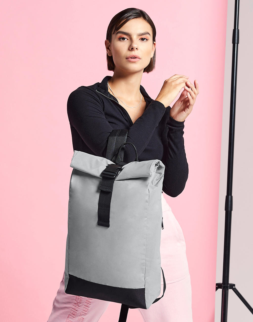 Bagbase BG138 Reflective Roll-Top Backpack günstig besticken lassen