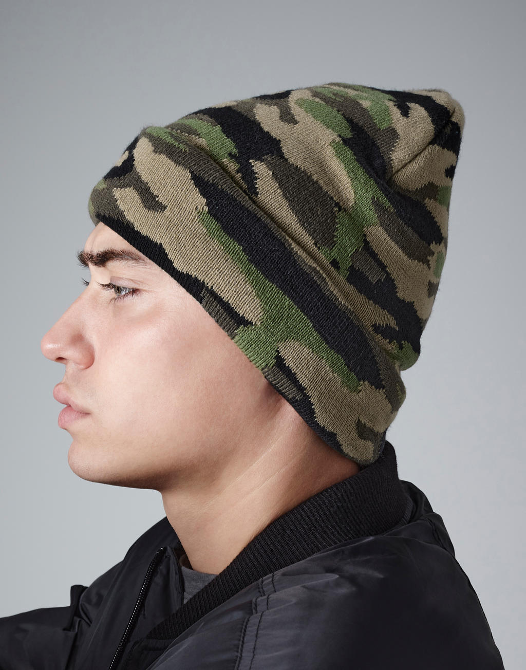 Beechfield B419 Camo Cuffed Beanie