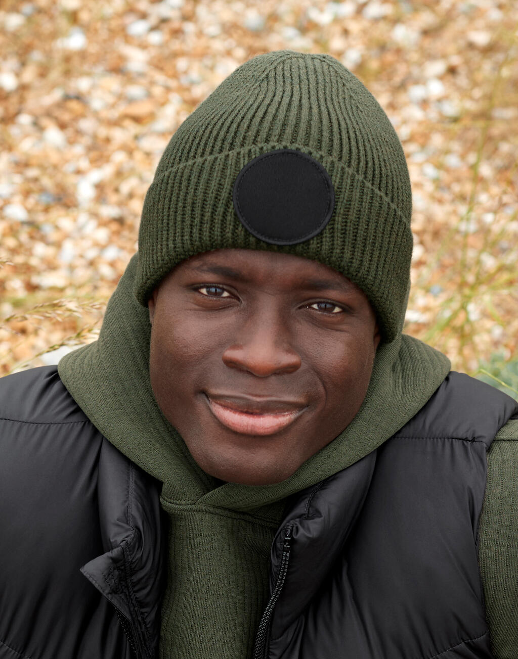 Beechfield B332R Circular Fashion Patch Beanie