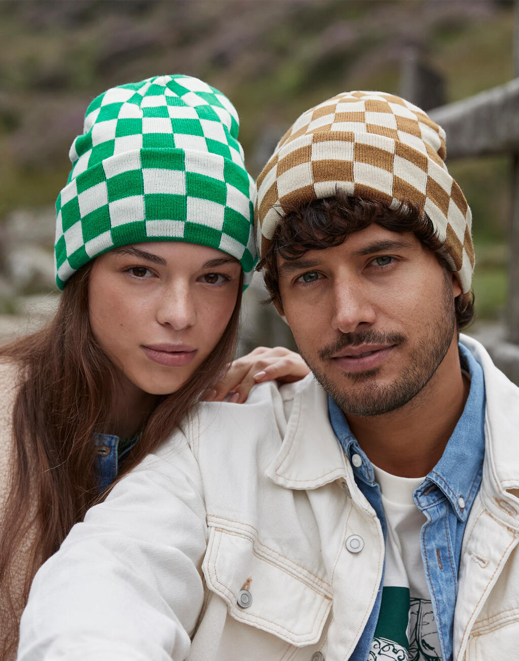 Beechfield B531 Checkerboard Beanie