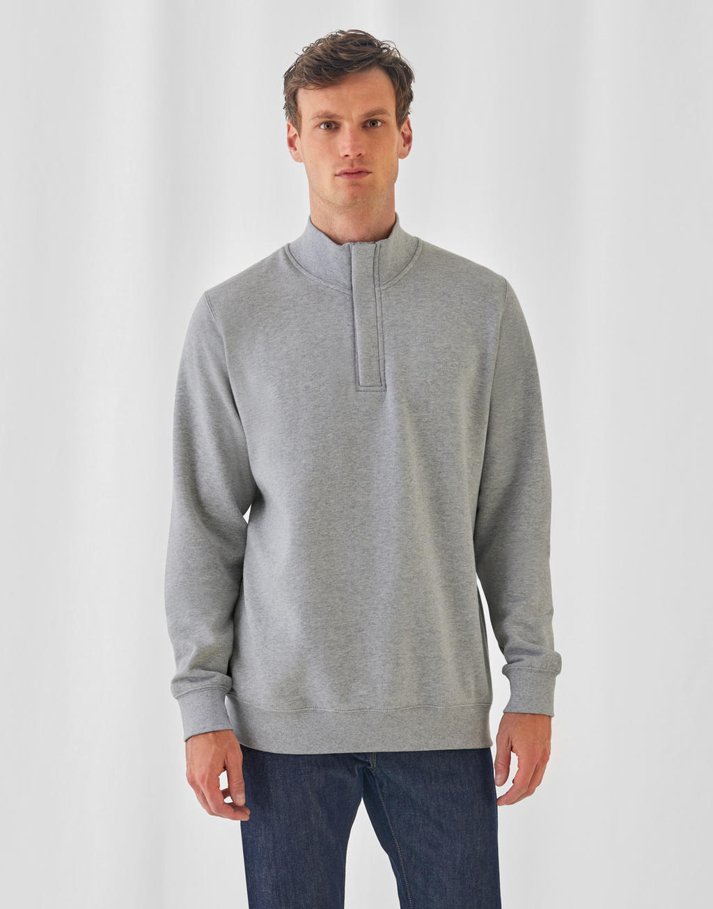 B&C WUI22 ID.004 Cotton Rich 1/4 Zip Sweat günstig