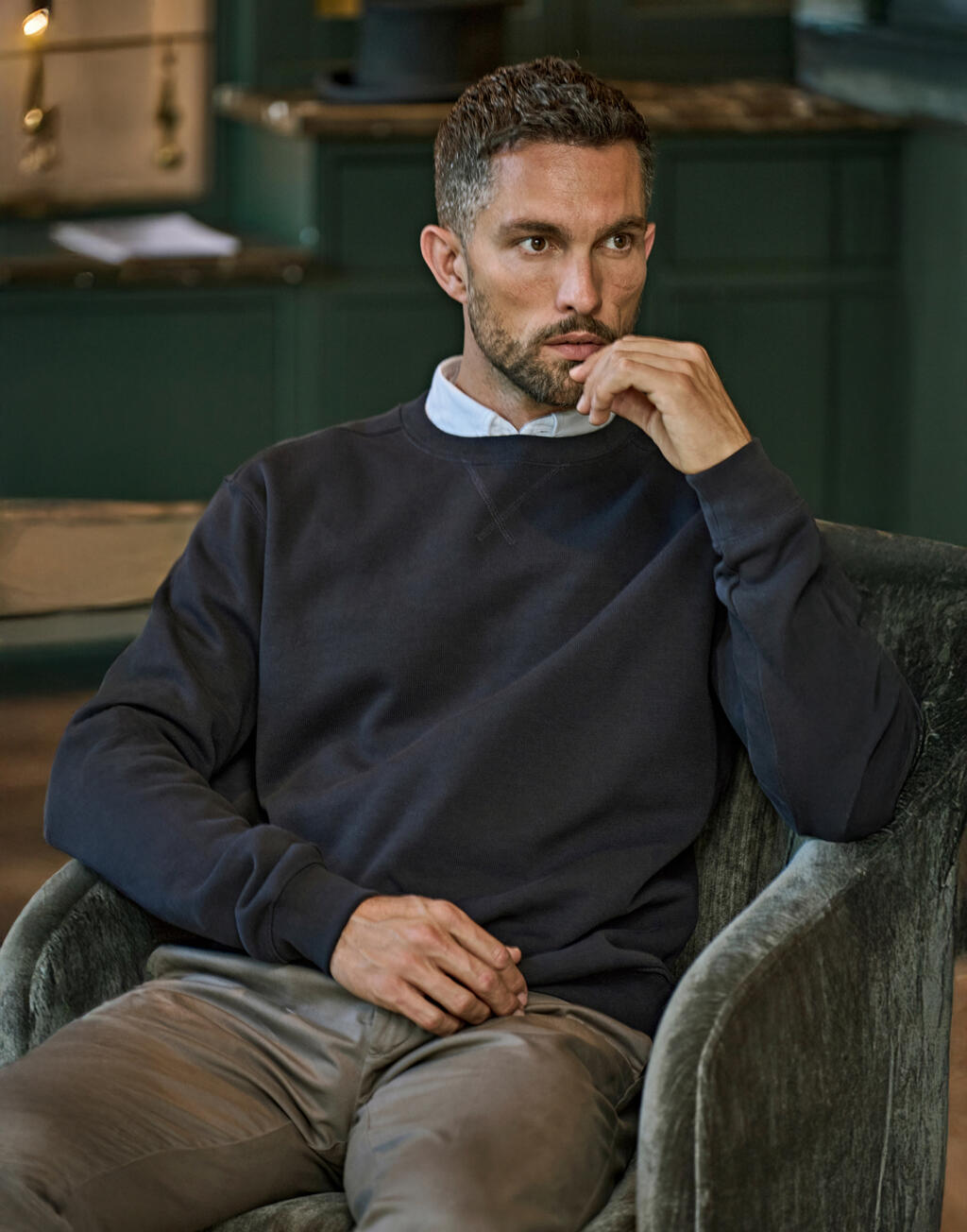 Tee Jays 5504 Businessartikel: Ribbed Interlock Crew Neck