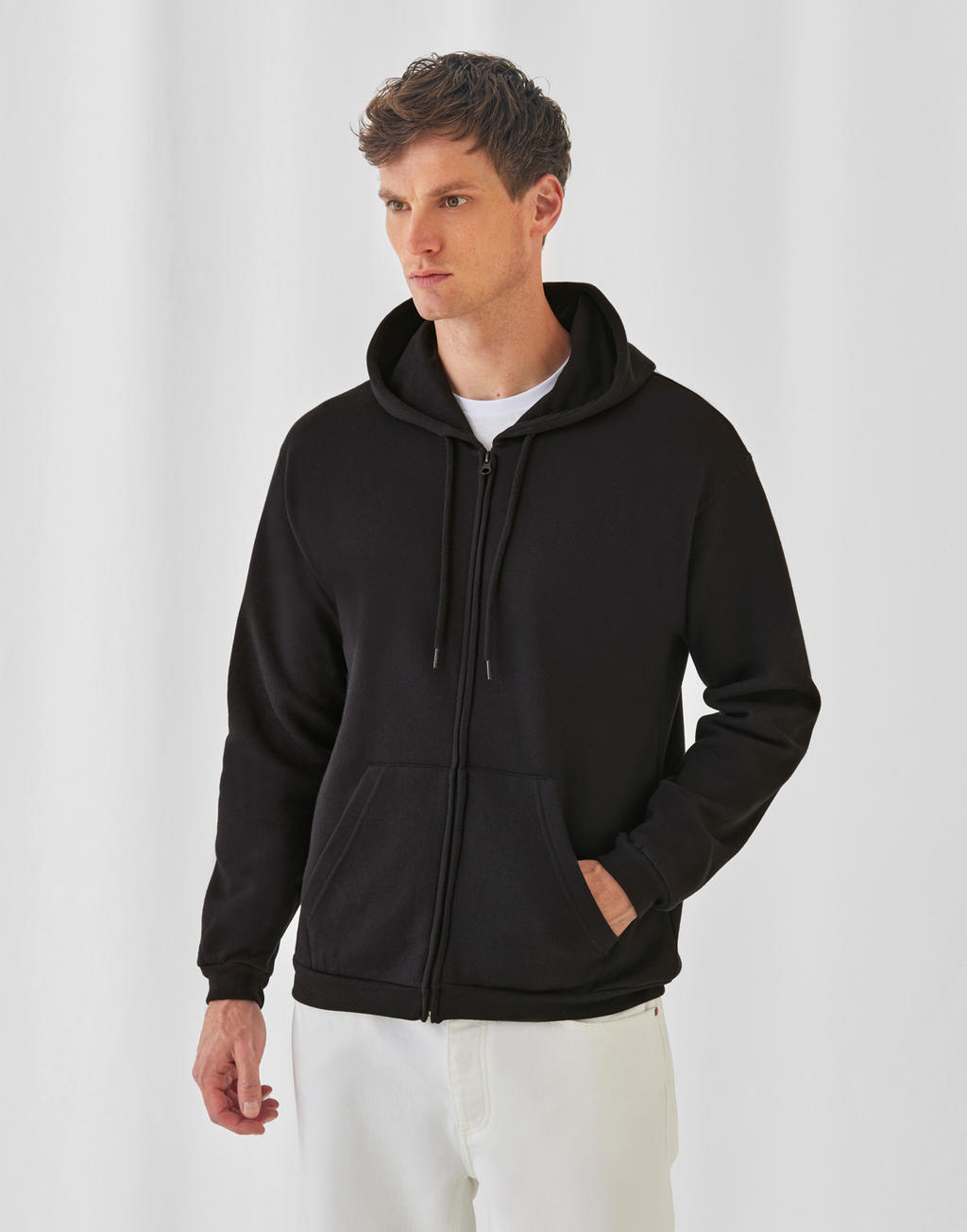 B&C WUI25 ID.205 50/50 Hooded Full Zip Sweat Unisex