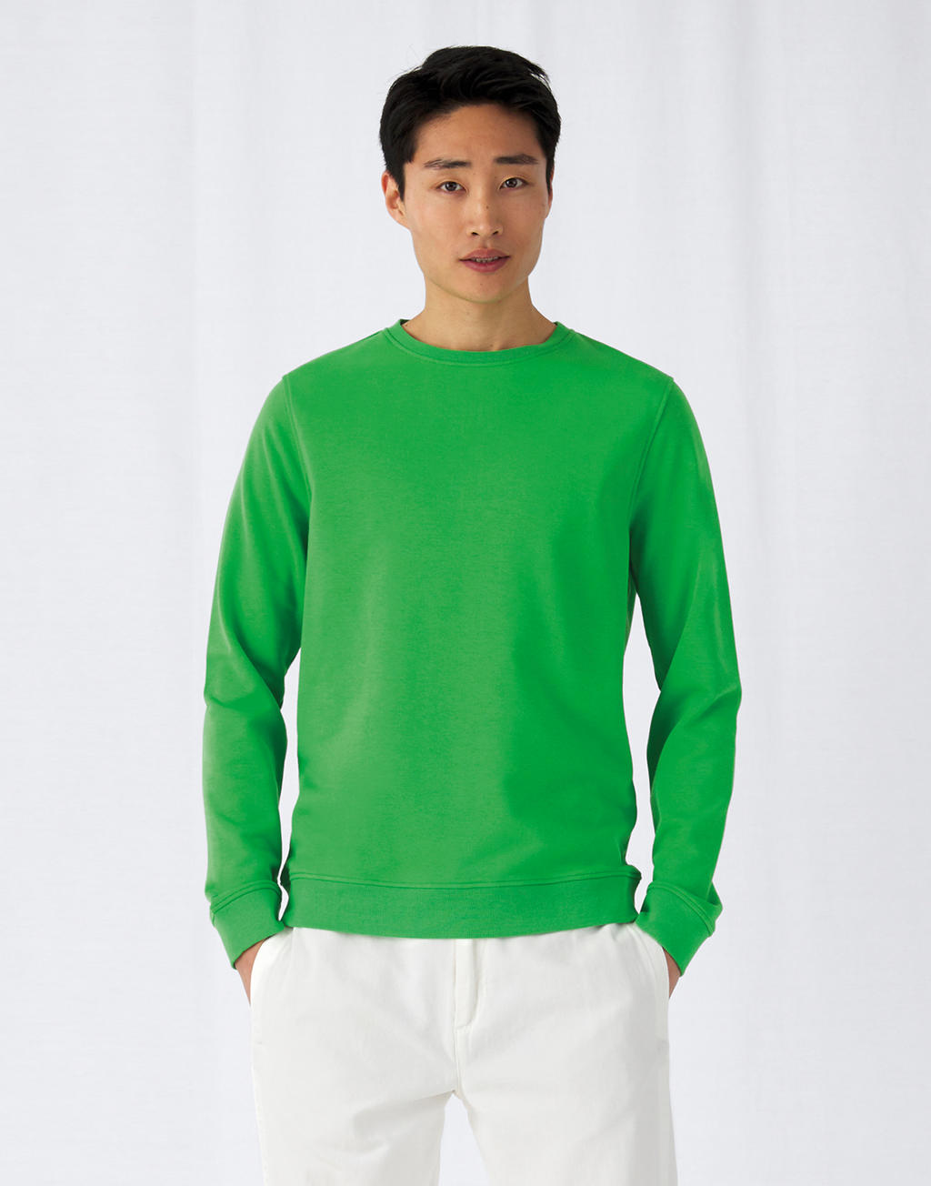 B&C WU31B Organic Crew Neck French Terry Faire B&C Collection