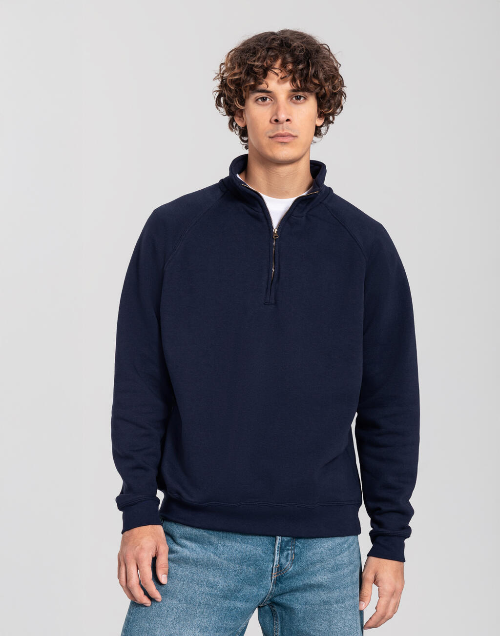 Fruit of the Loom 0622880 Iconic Premium Zip Neck Sweat
