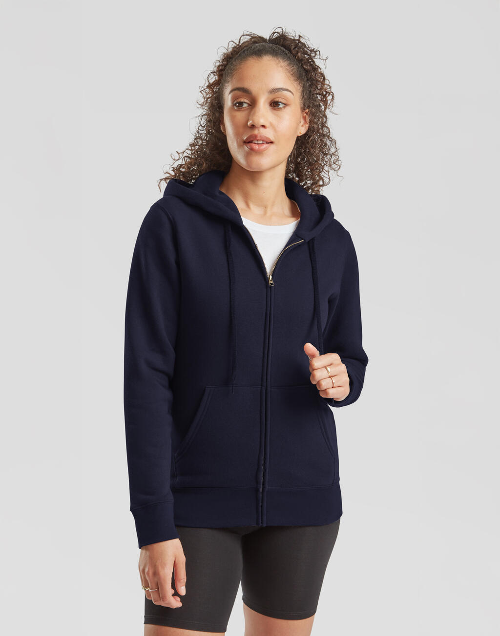 Fruit of the Loom 62-118-0 Premium Hooded Sweat Jacket Lady-Fit