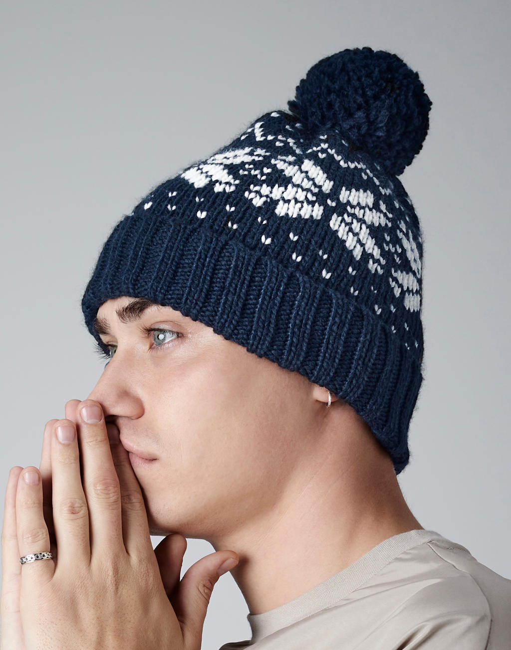 Beechfield B456 Fair Isle Snowstar® Beanie