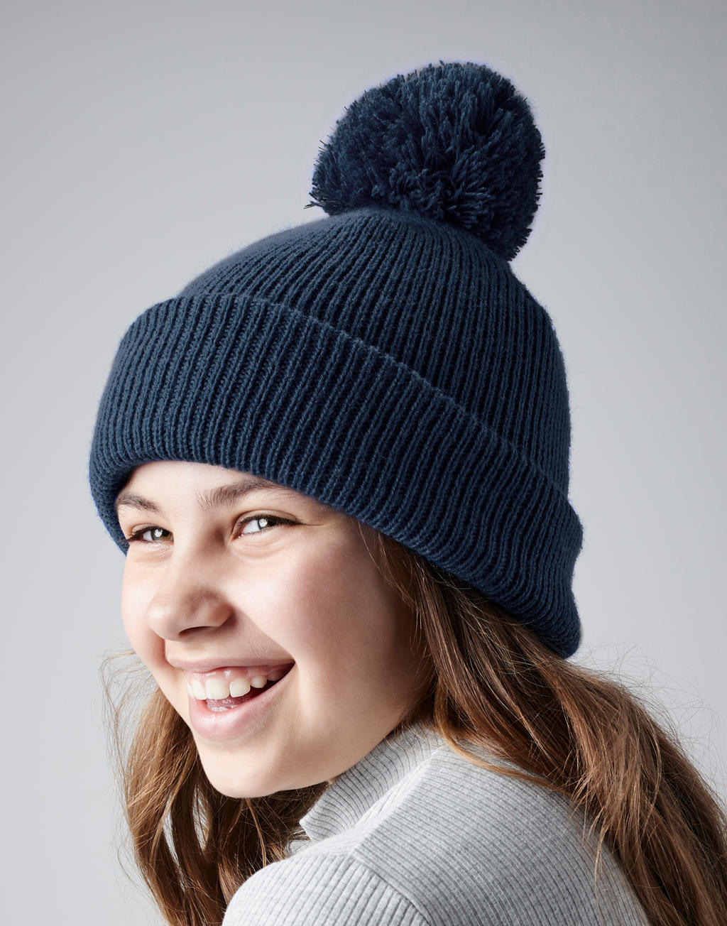 Beechfield B406b Junior Reflective Bobble Beanie