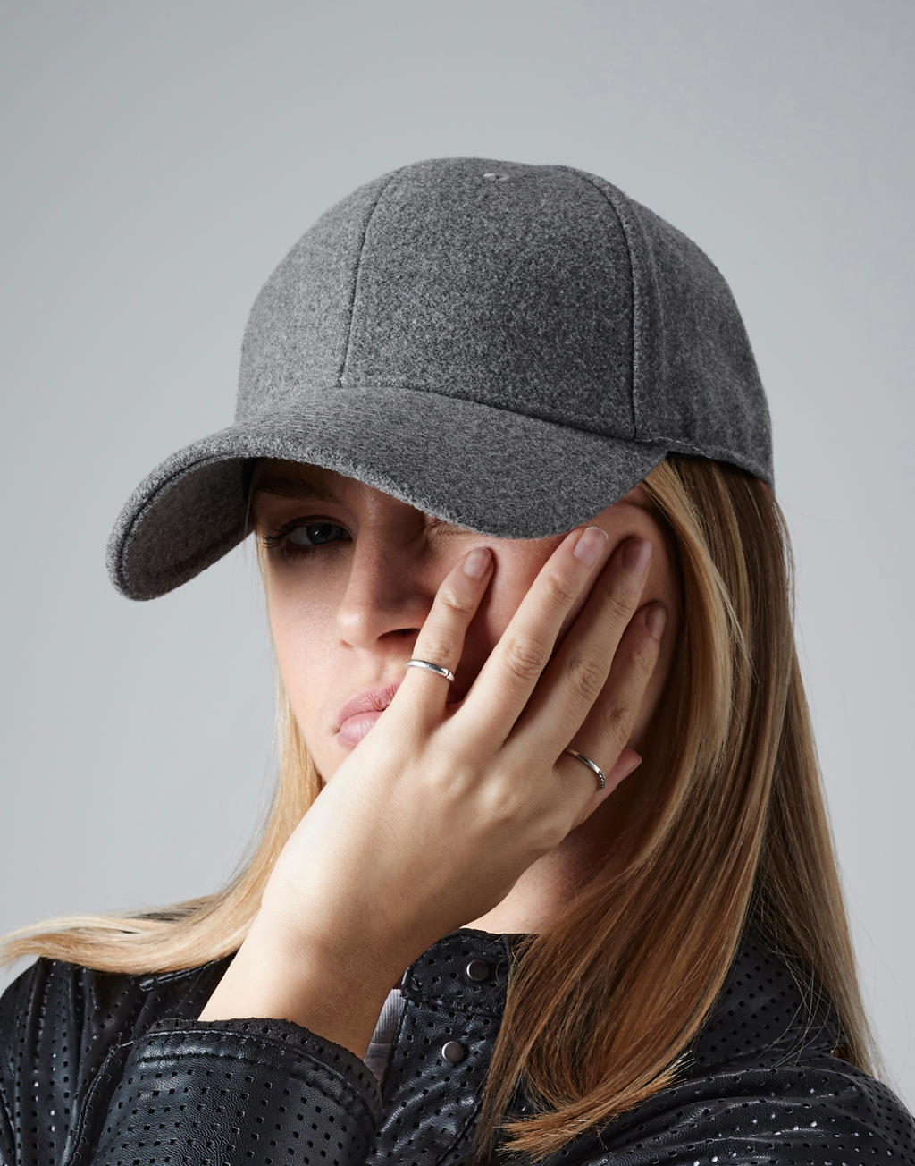 Beechfield B674 Melton Wool 6 Panel Cap