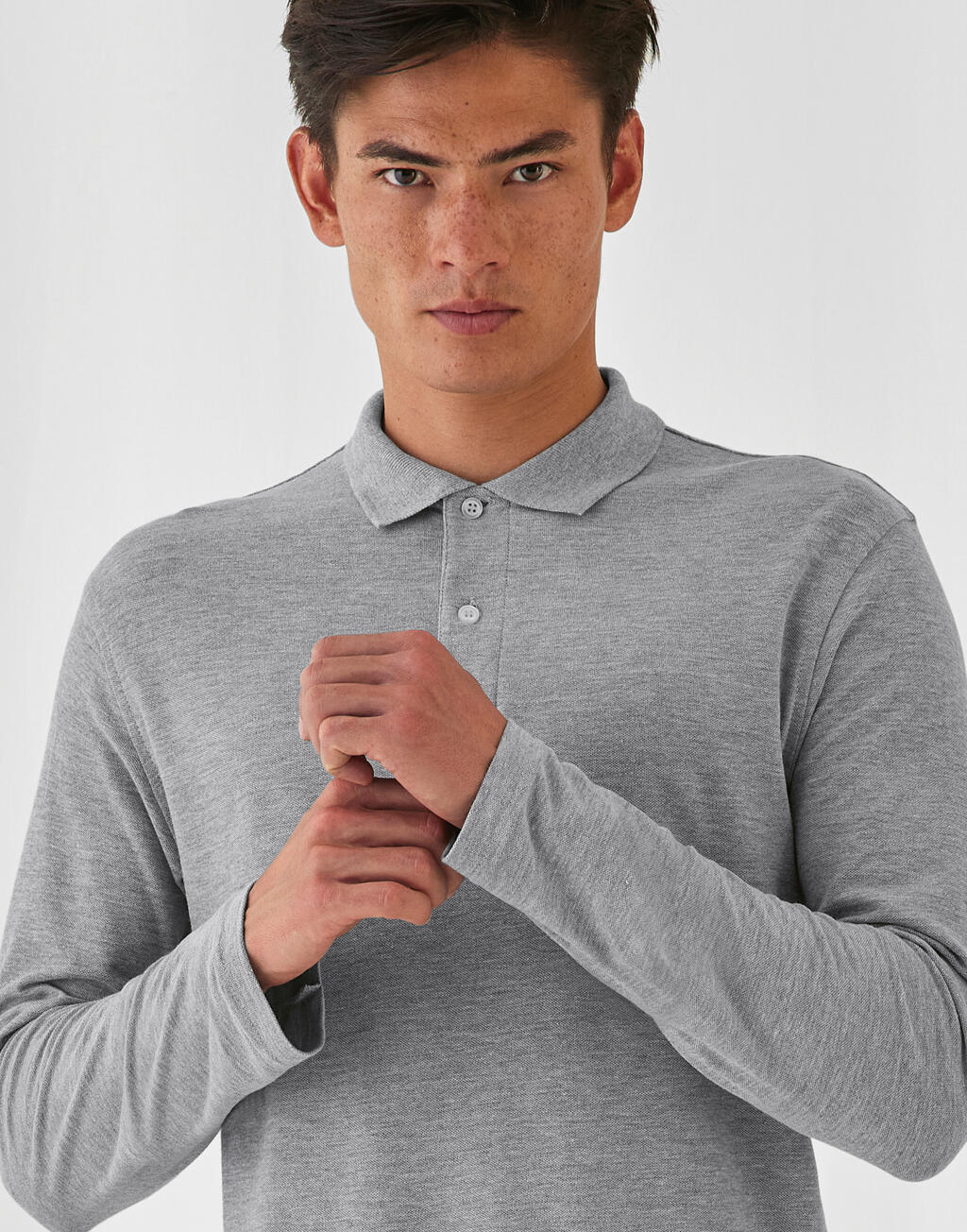 B&C PUI12 ID.001 Longsleeve Polo