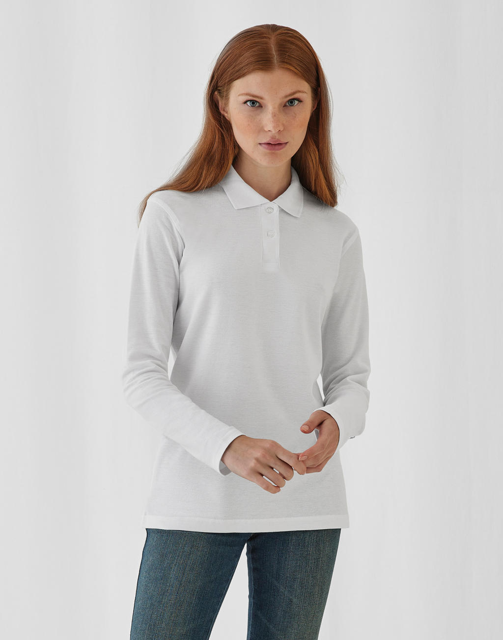 B&C PWI13 ID.001 Longsleeve / women Polo günstig