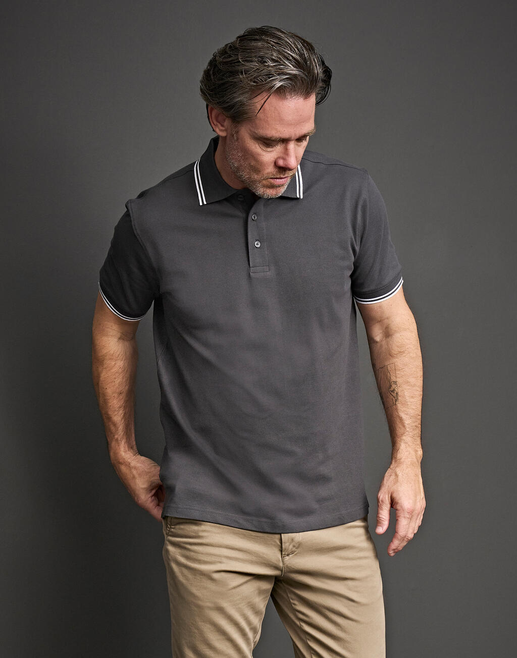 Tee Jays 1407 Businessartikel: Luxury Stripe Stretch Polo  lassen