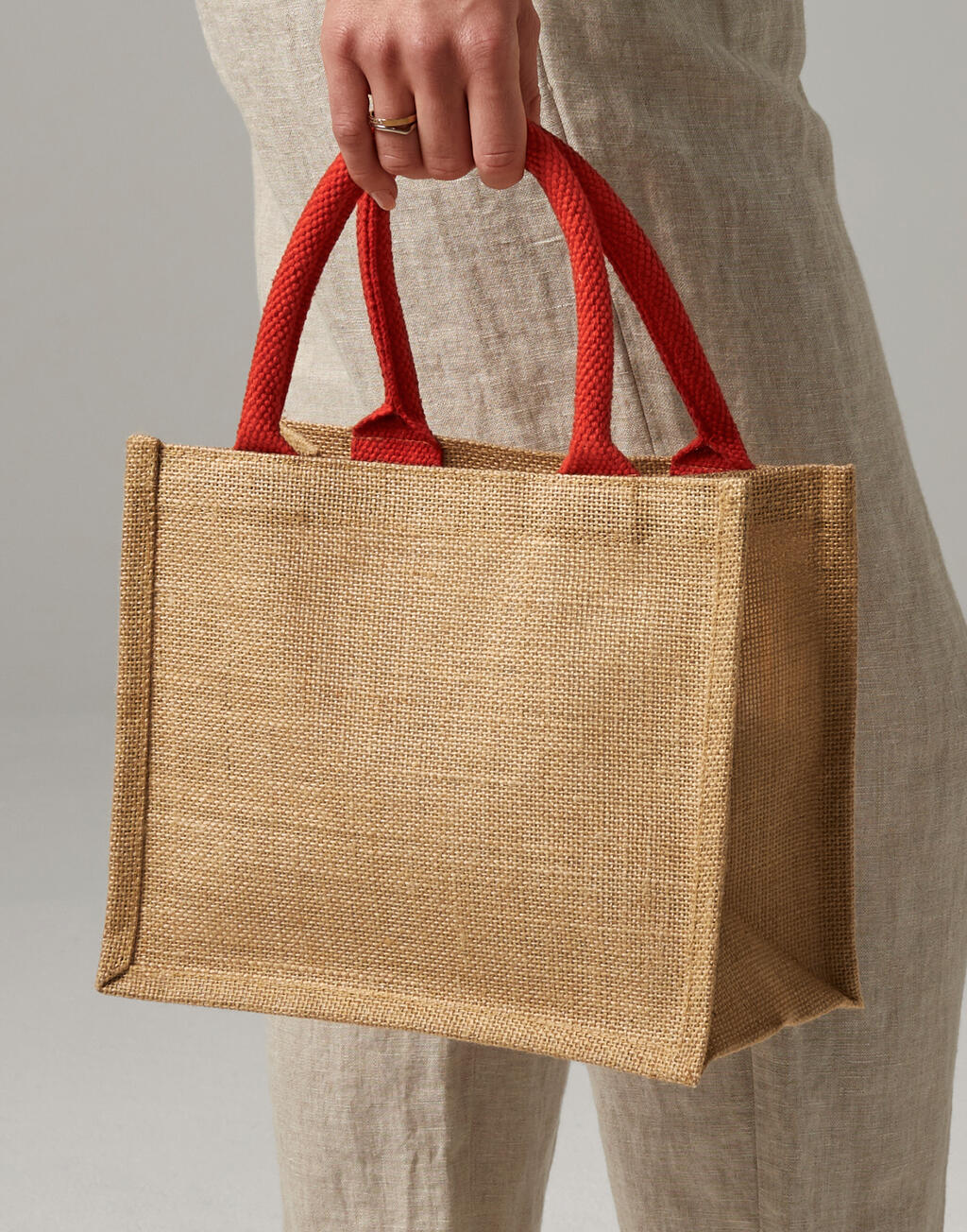 Westford Mill W412 Jute Mini Gift Bag
