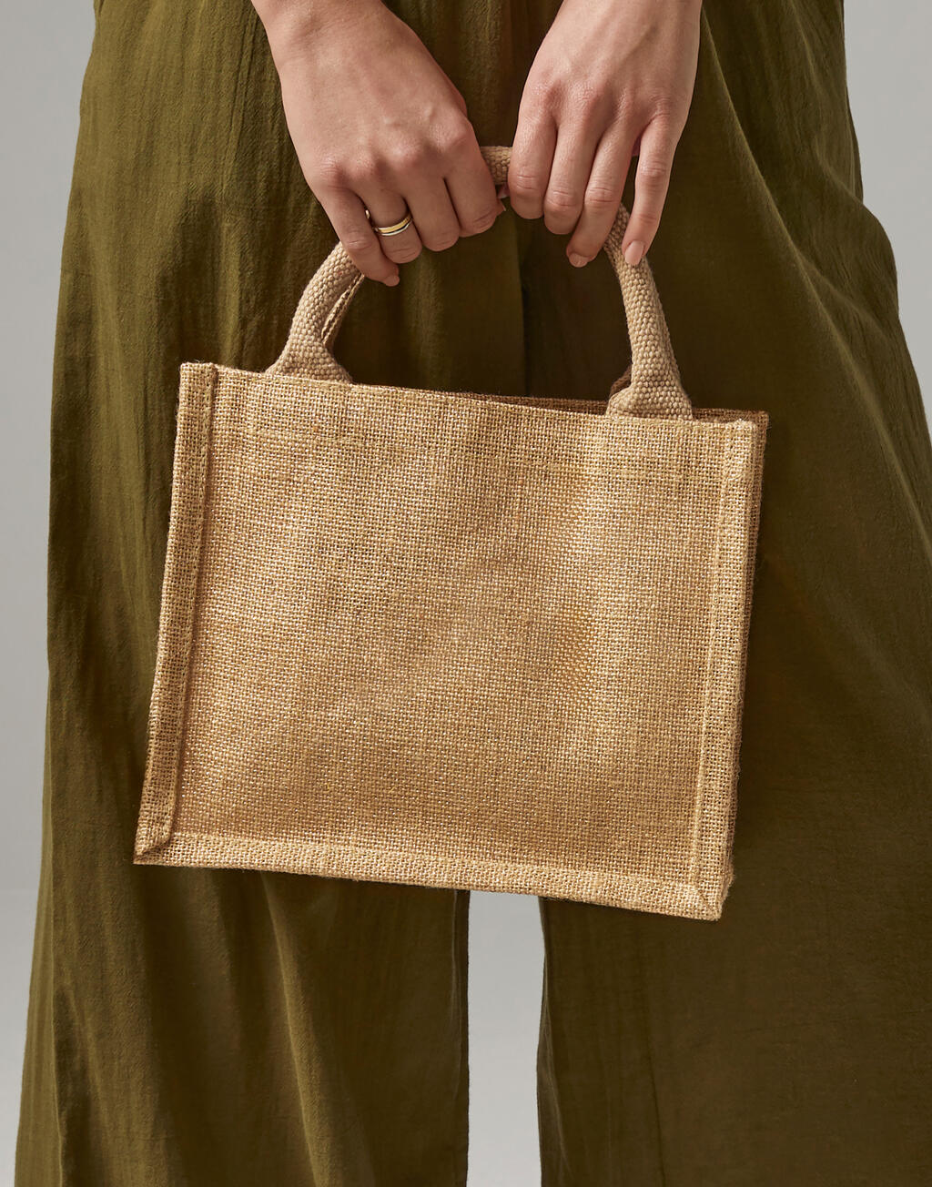 Westford Mill W431 Shimmer Jute Mini Gift Bag