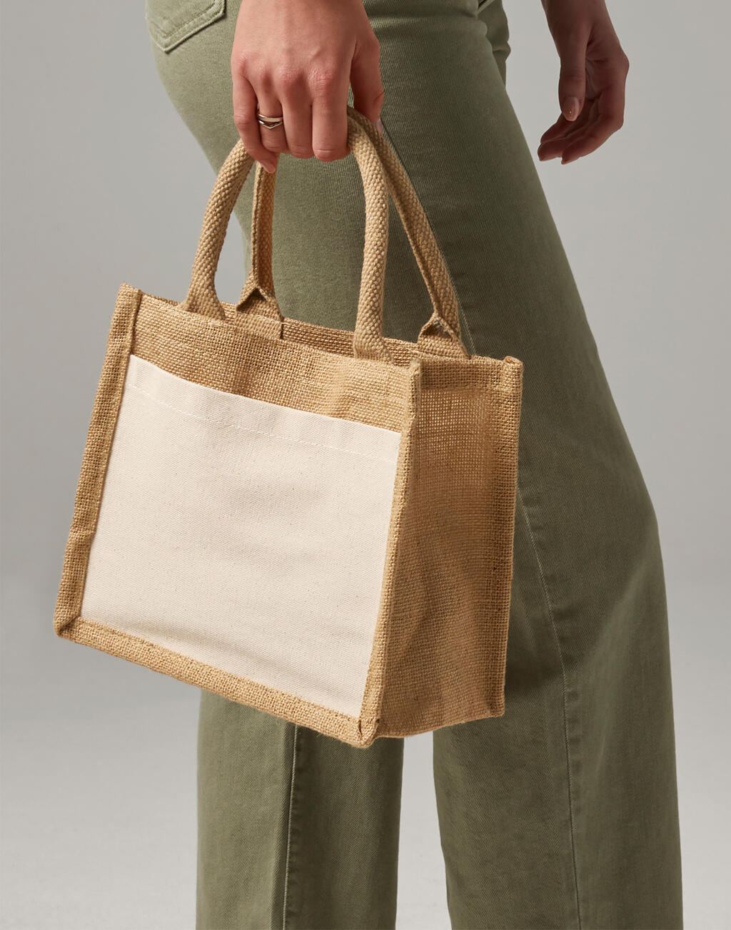 Westford Mill W425 Cotton Pocket Jute Gift Bag