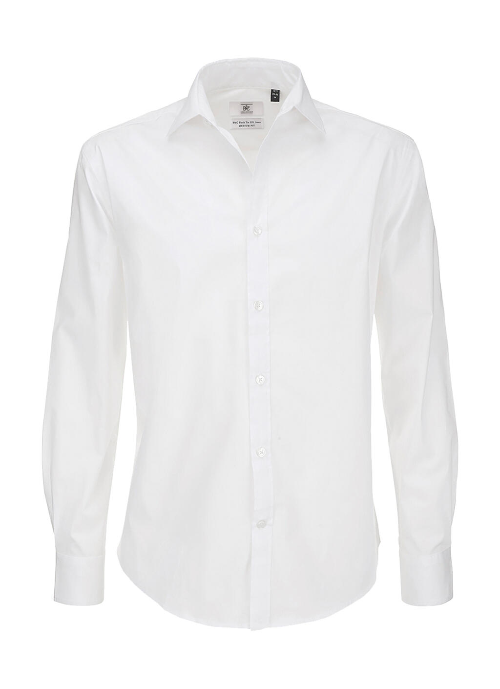 B&C SMP21 Black Tie LSL/men Shirt