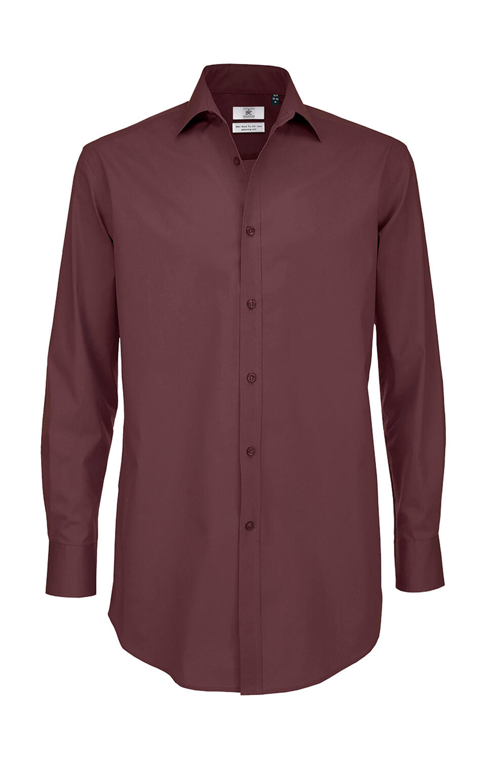 B&C SMP21 Black Tie LSL/men Shirt