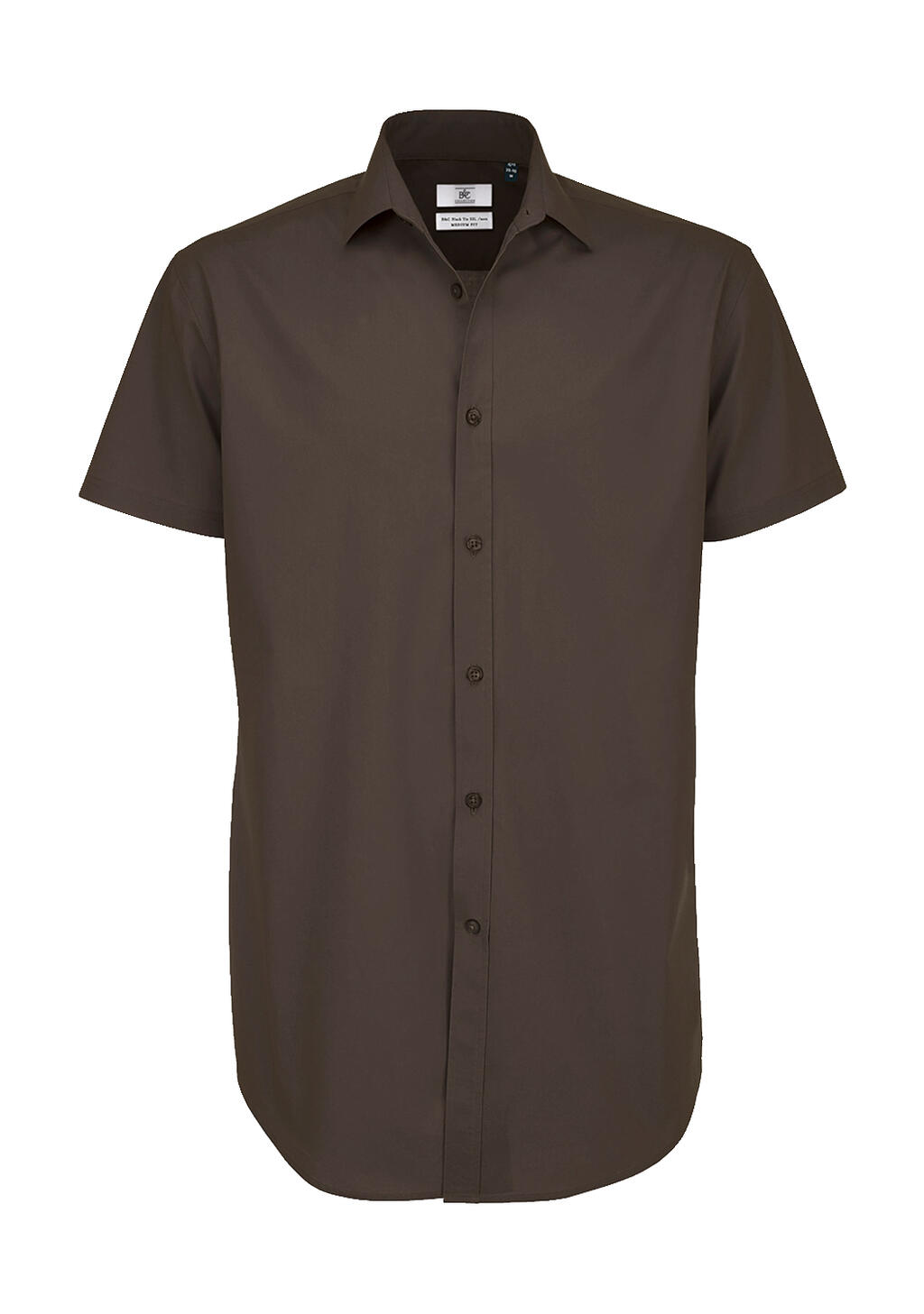 B&C SMP22 Black Tie SSL/men Poplin Shirt