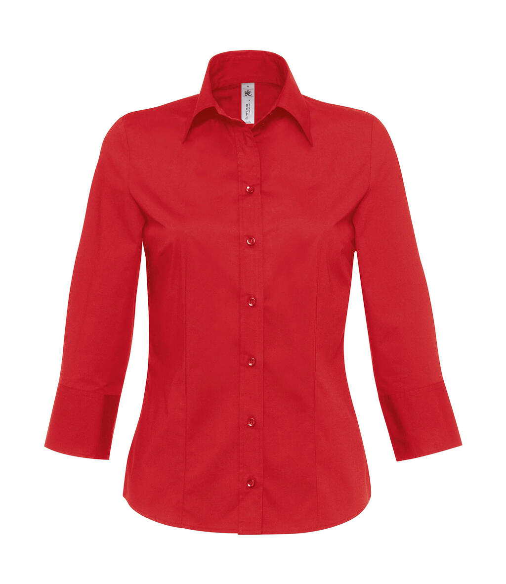 B&C SW520 Milano/women Popelin Shirt 3/4 sleeves