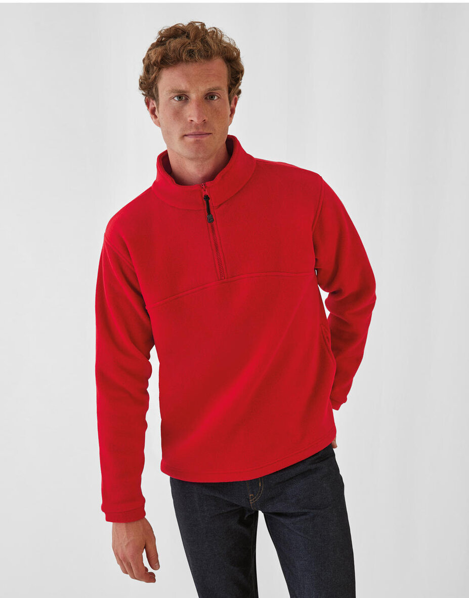 B&C FU704 Highlander+ 1/4 Zip Fleece Top