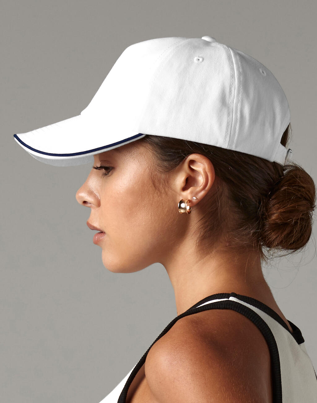 Beechfield B25c Authentic 5 Panel Cap - Piped Peak