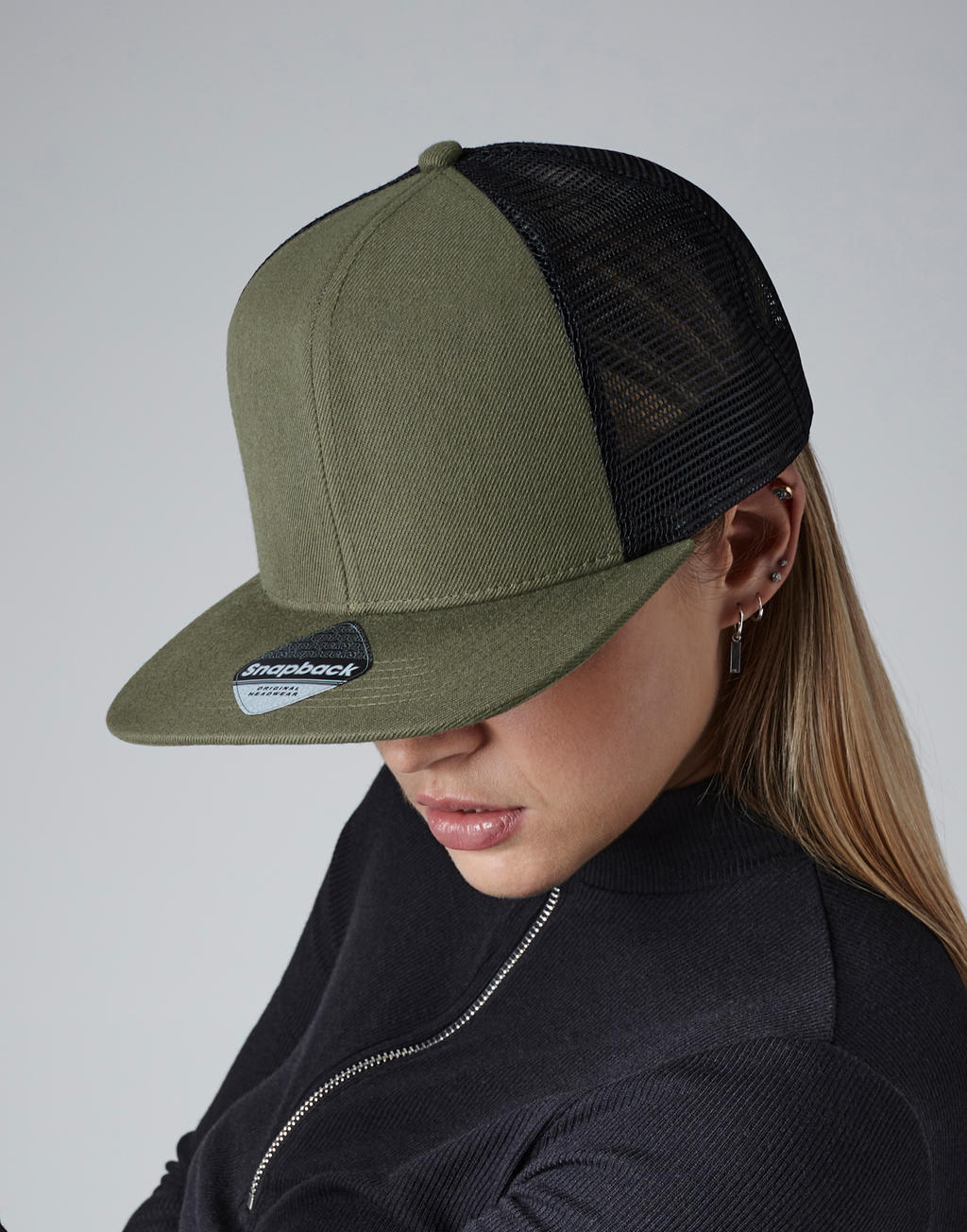 Beechfield B664 Original Flat Peak 6 Panel Trucker