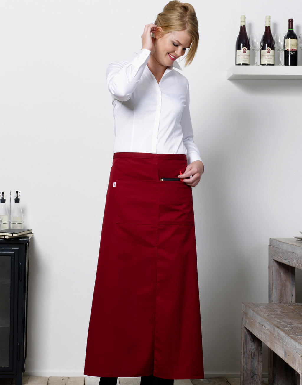 Jassz Bistro JG12 Berlin Long Bistro Apron with Vent and Pocket Schürze  lassen