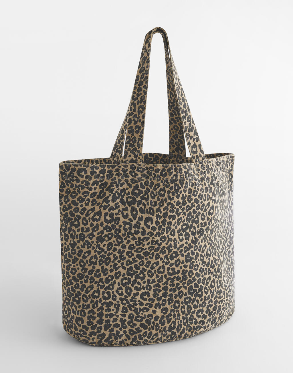 Westford Mill W335 Leopard Print Canvas Shopper