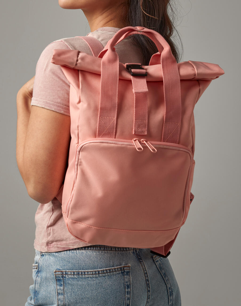 Bagbase BG118S Recycled Mini Twin Handle Roll-Top Backpack