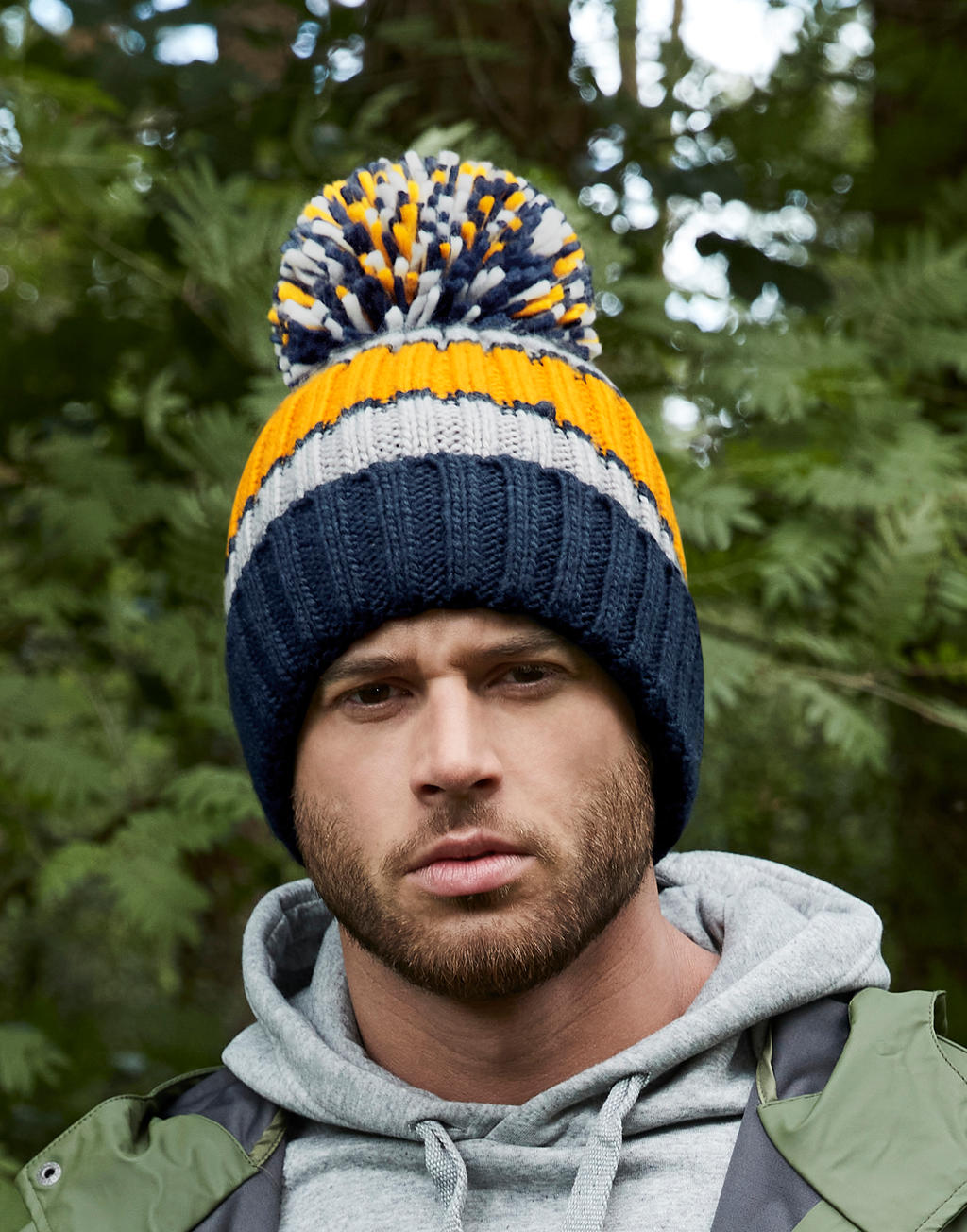 Beechfield B392 Hygge Striped Beanie