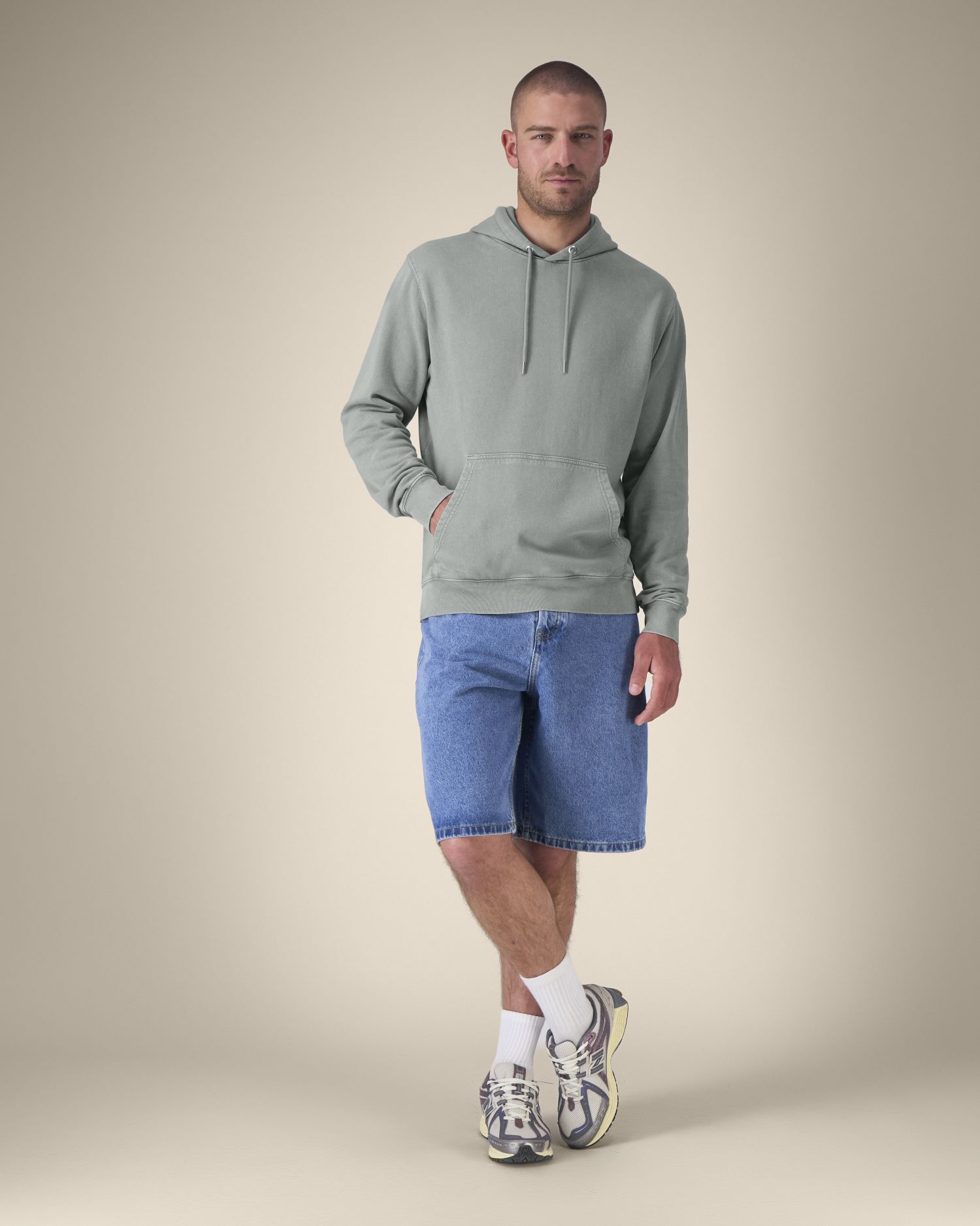 Stanley/Stella STSU040 Archer Vintage Der Garment-Dyed Unisex-Hoodie aus French Terry