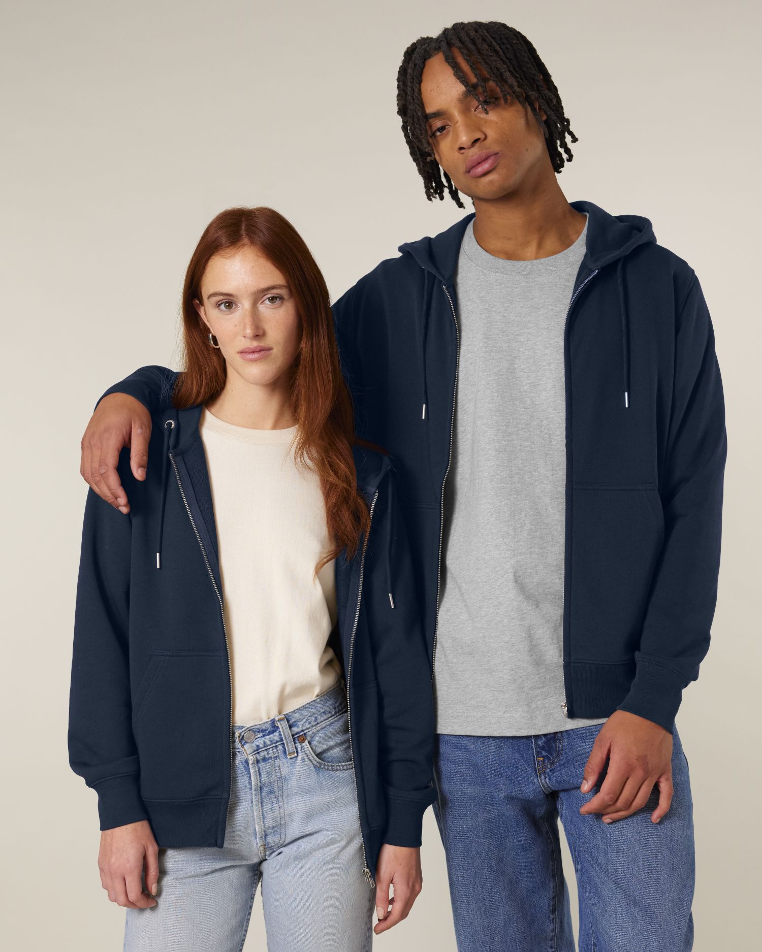 Stanley/Stella STSU207 Connector 2.0 Der Unisex-Zip-Hoodie aus French Terry