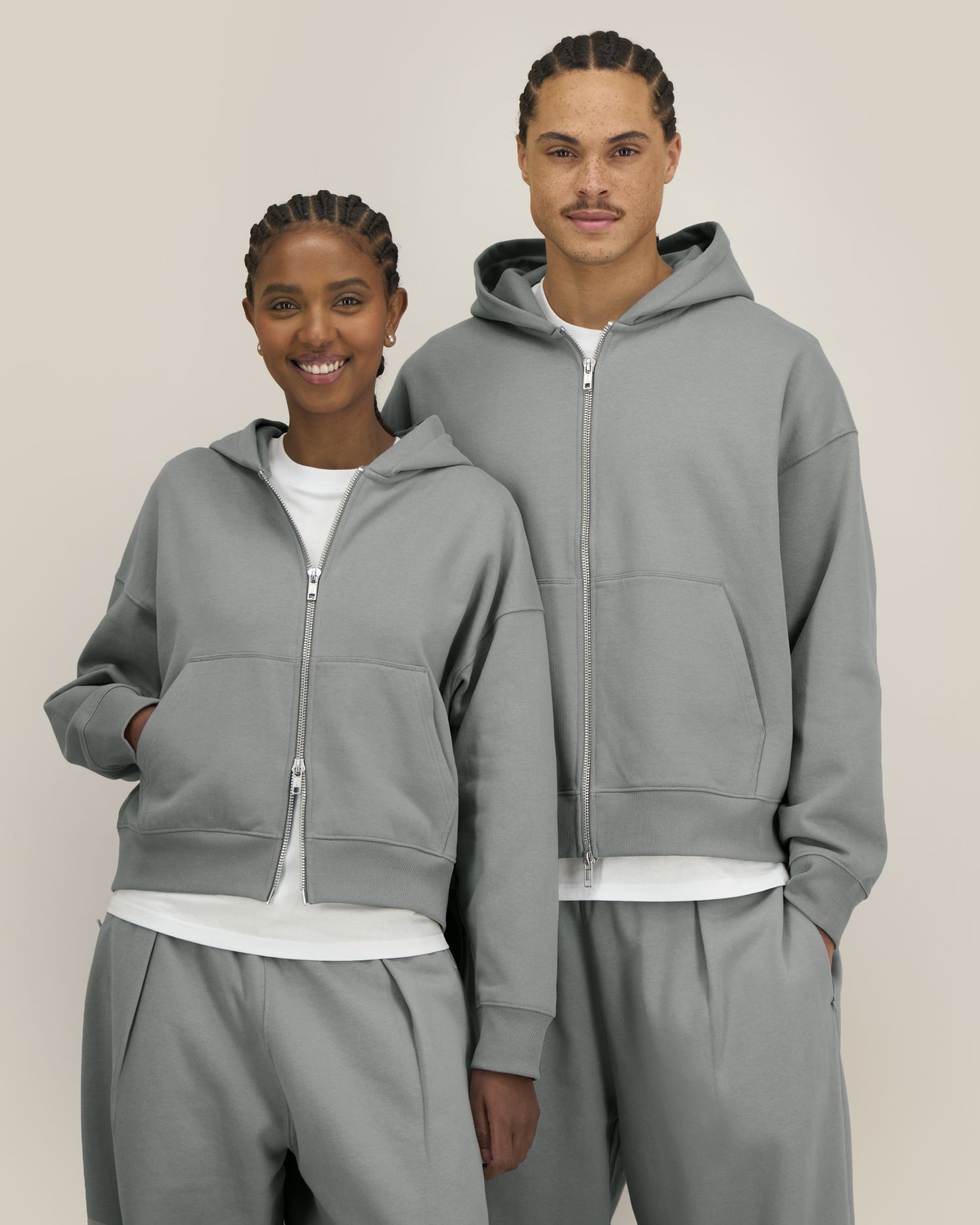 Stanley/Stella STSU275 Fronter Der Boxy Unisex-Zip-Hoodie