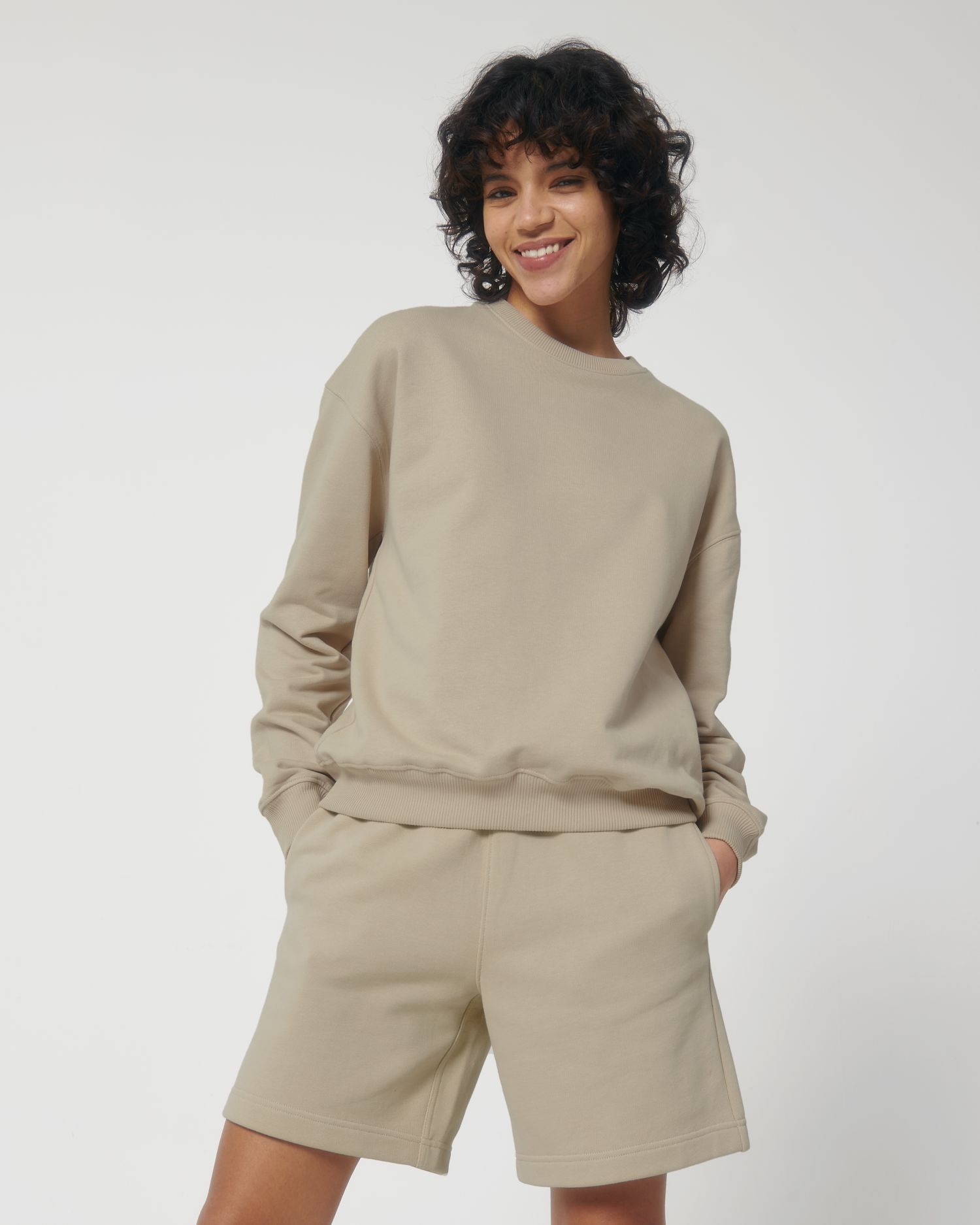 Stanley/Stella STSU798 Ledger Dry Das Boxy Rundhals-Unisex-Sweatshirt mit trockenem Griff