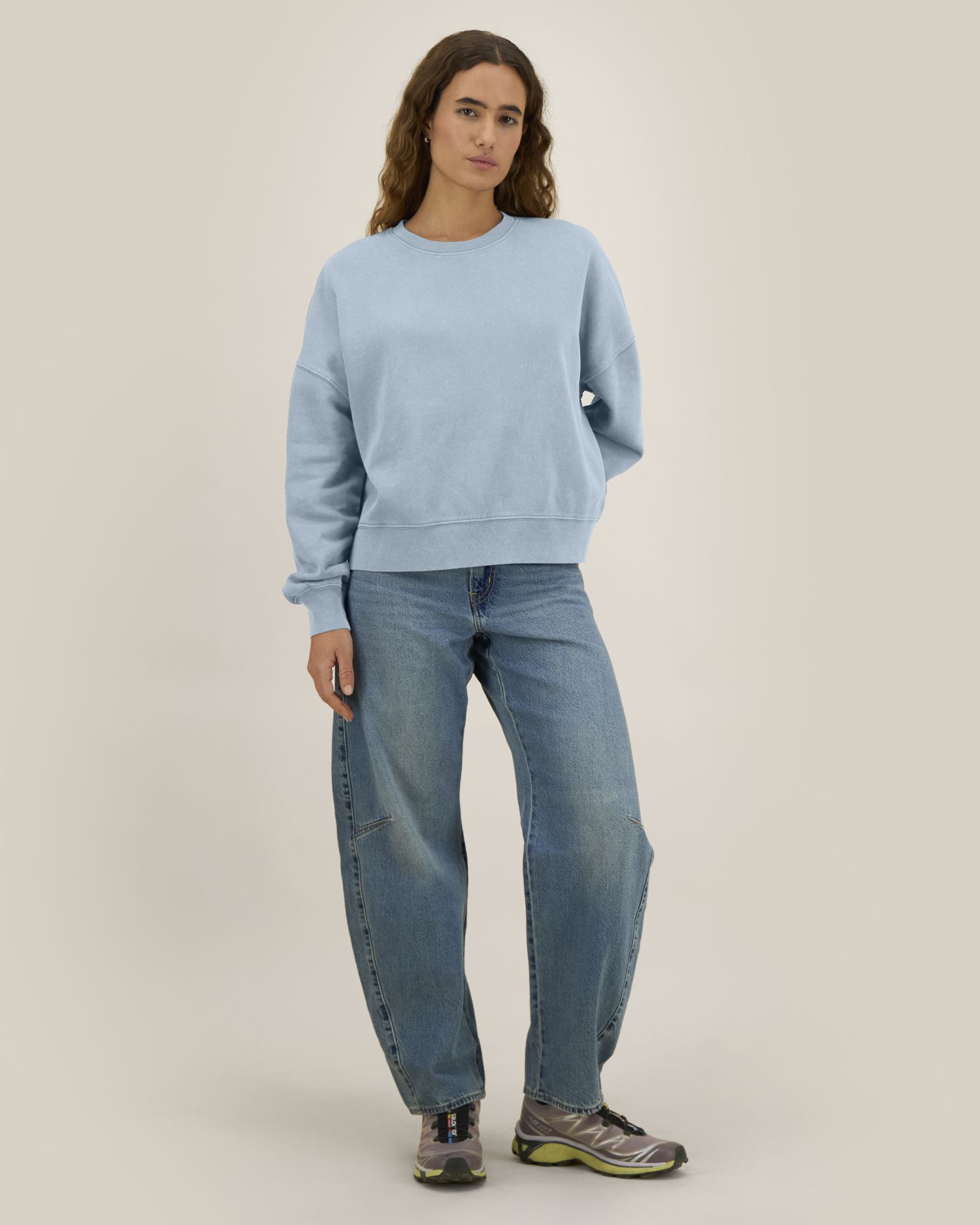 Stanley/Stella STSW284 Stella Alma Vintage Das Garment-Dyed Damen-Crewneck-Sweatshirt