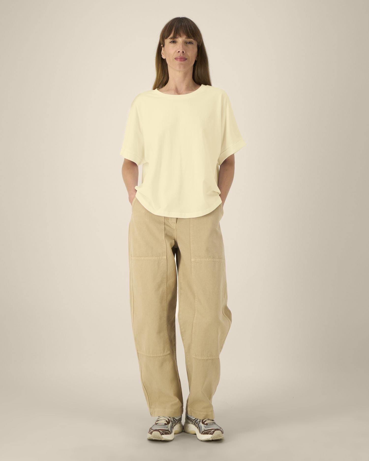 Stanley/Stella STTW089 Stella Collider Das Oversized Damen-T-Shirt mit gekrempelten Ärmeln