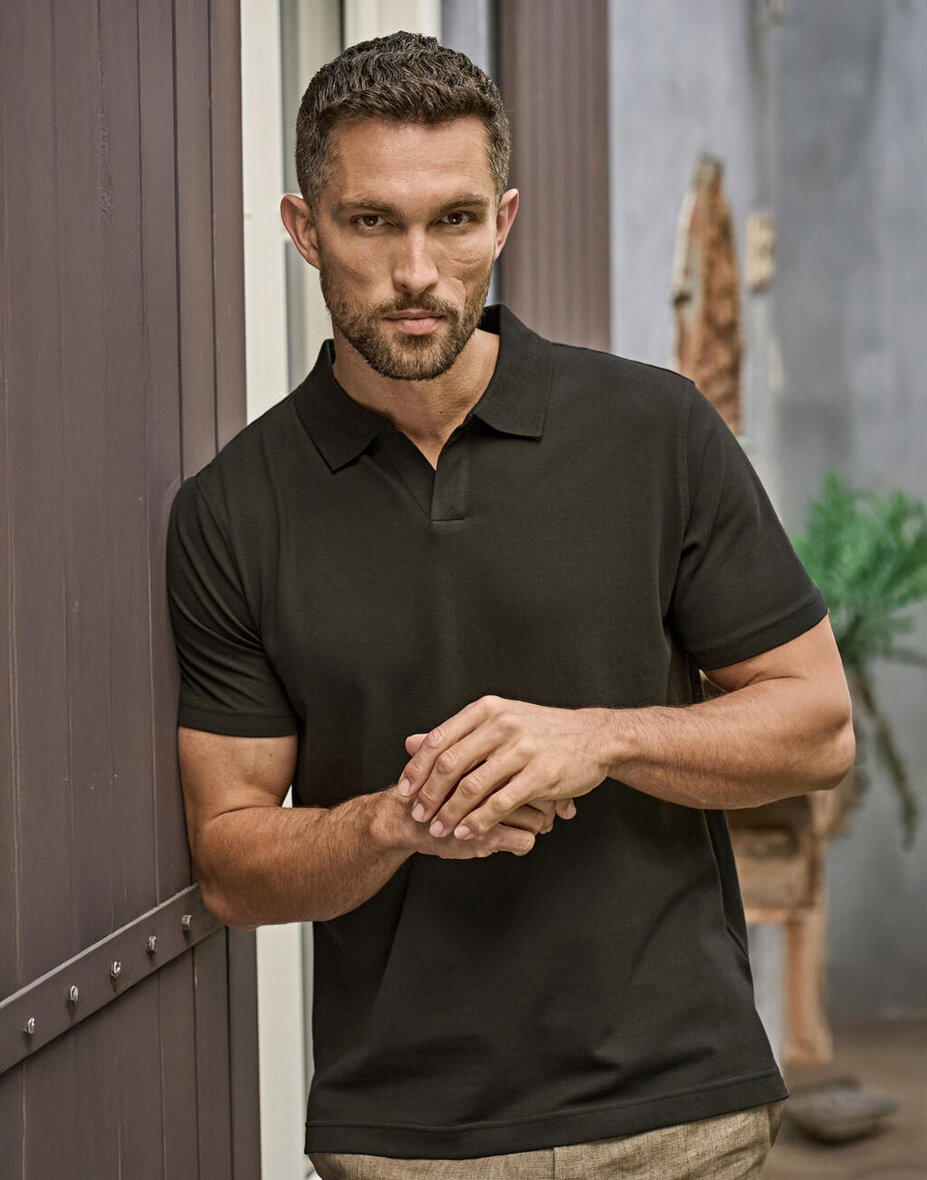 Tee Jays 1404 Luxury Stretch V-Neck Polo