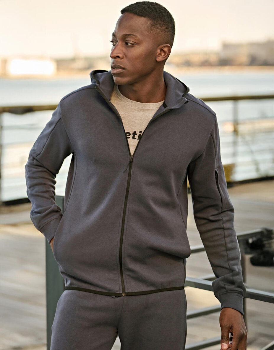 Tee Jays 5706 Athletic Hooded Full Zip Sweat